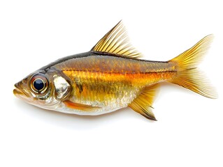 Fototapeta premium brook fish on white background