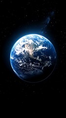 Fototapeta premium Sunrise over the planet Earth.