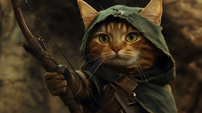 The Adventurous Archer Cat: A feline fantasy - Powered by Adobe