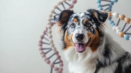 Australian Shepherd Genetic Art