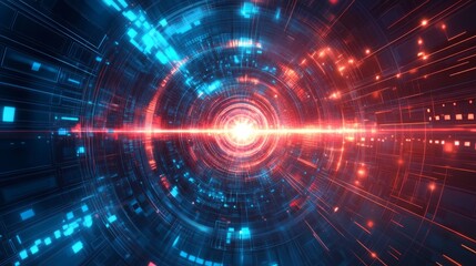 Futuristic Festivities Background Concept