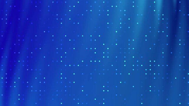 Abstract Blue Background Featuring Small Illuminated Dots, Ideal for Digital Projects, Promotional Materials, or Artistic Presentations