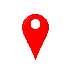 location icon. location marker on map. Flat vector navigation illustration on white background eps 1
