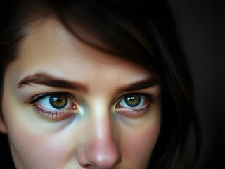 Fototapeta premium close up portrait of woman