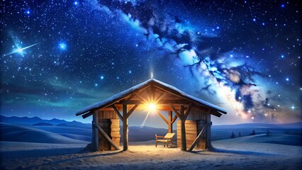 Fototapeta premium christmas house in the snow