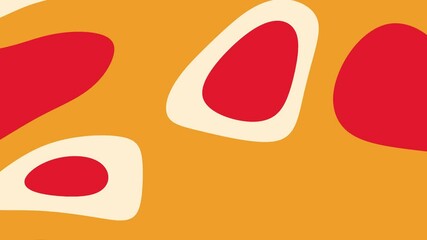 Abstract Orange Background with Red Shapes for Design, Presentation, and Decorative Use - Powered by Adobe