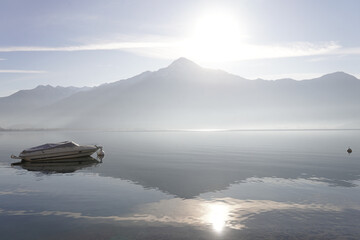 boat on the lake