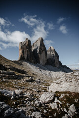 Fototapeta premium Gipfel der Drei Zinnen in den Dolomiten