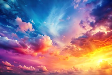 Fototapeta premium sunset sky with clouds