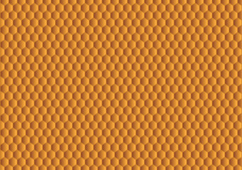 A brown honeycomb texture pattern background displays a warm grid of hexagonal shapes, adding a natural and structured aesthetic.