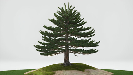 Obraz premium A alone big tree in the grass