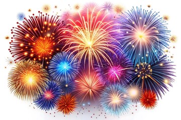 Naklejka premium fireworks in the sky