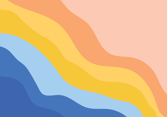 An abstract background with a multicolor curves pattern displays flowing, vibrant curves that create a dynamic and energetic visual effect.