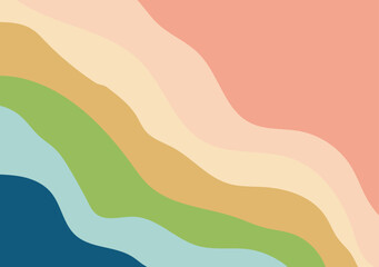 An abstract background with a multicolor curve pattern features sweeping, vibrant lines creating a dynamic, layered effect.