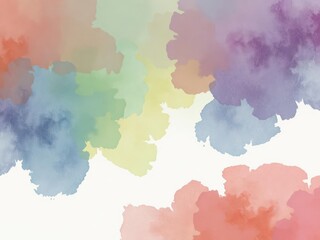 Obraz premium Abstract watercolor washes, textured overlays for design, grunge, element