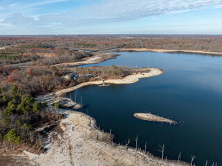 Fototapeta premium Reservoir Aerial