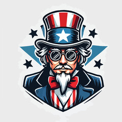 Obraz premium uncle sam vector