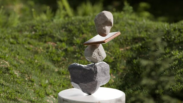 3D loop satisfying rocks balance