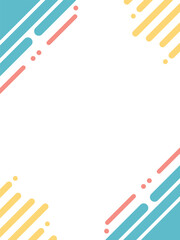 geometrical lines colourful Frame design