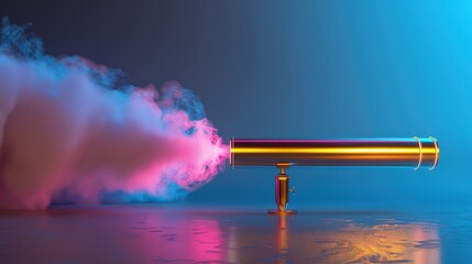 Wisps of smoke dance around, as if whispering secrets of the universe to the quiet observer.