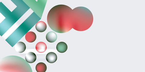 Triangles, circles, squares, rectangles design. Vector Illustration For Wallpaper, Banner, Background, Card, Book Illustration, landing page