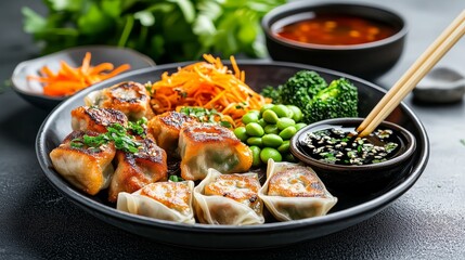 Delicious Chops and Veggies Plate