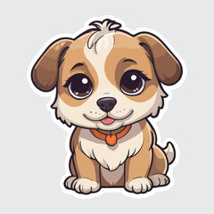 Cute dog sticker