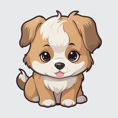 Cute dog sticker