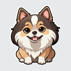 Cute dog sticker