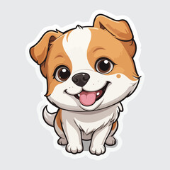 Cute dog sticker