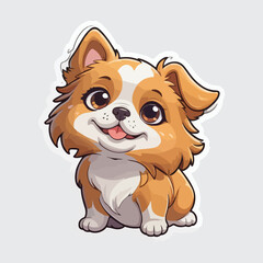 Cute dog sticker