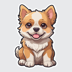 Cute Dog sticker icon
