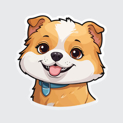 Cute Dog sticker icon