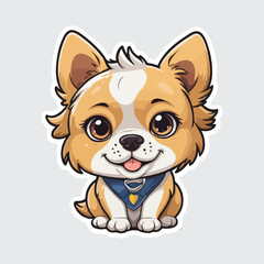 Cute Dog sticker icon