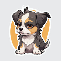 Cute Dog sticker icon