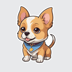 Cute Dog sticker icon