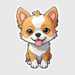 Cute Dog sticker icon