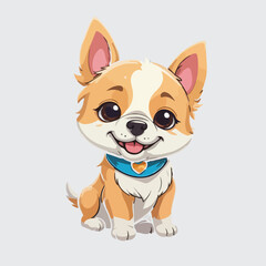 Cute Dog sticker icon