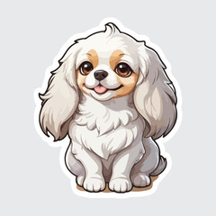 Cute Dog sticker icon