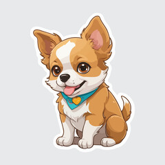 Cute Dog sticker icon