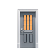 door with red carpet