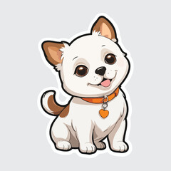 Cute Dog sticker icon