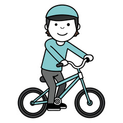 child on bike