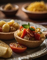 bruschetta with tomato sauce