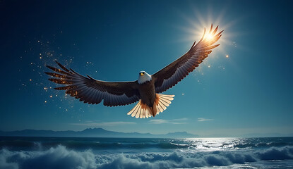 Fototapeta premium eagle in flight