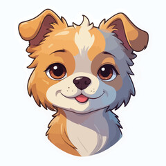 Fototapeta premium Dog sticker icon