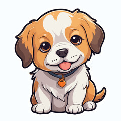 Dog sticker icon