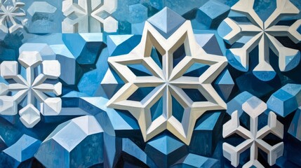 Geometric snowflakes