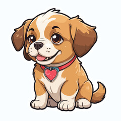 Dog sticker icon