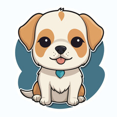 Dog sticker icon